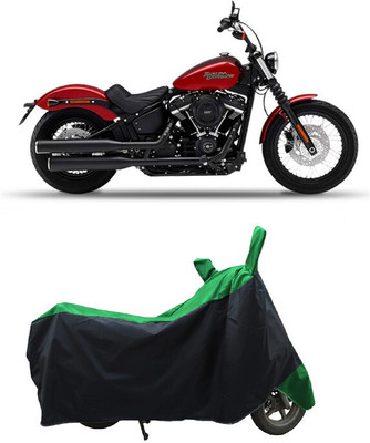 Coxtor Waterproof Two Wheeler Cover for Harley Davidson(Street Bob, Green)