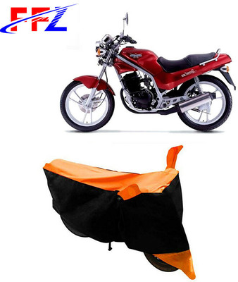 FFZ Waterproof Two Wheeler Cover for Kinetic(GF 125, Black, Orange)