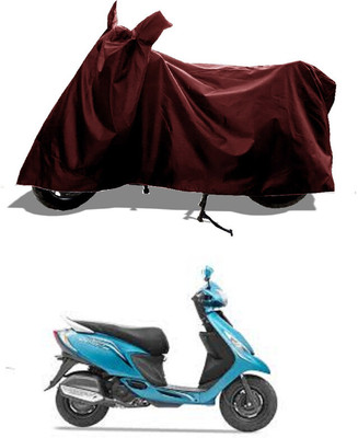 GROFATIK Two Wheeler Cover for TVS(Zest 110 BS6, Maroon)