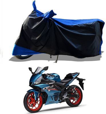 DeepShakshi AUTOMOTIVE Waterproof Two Wheeler Cover for Yamaha(YZF R3 BS6, Blue)