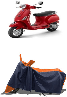 SUGASHRI Waterproof Two Wheeler Cover for Piaggio(Vespa, Orange, Blue)