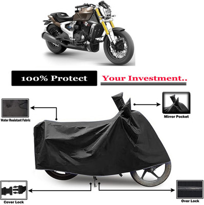 Amexride Two Wheeler Cover for TVS(Zeppelin BS6, Black)