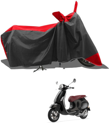 KEDIT Two Wheeler Cover for Piaggio(Red, Black)