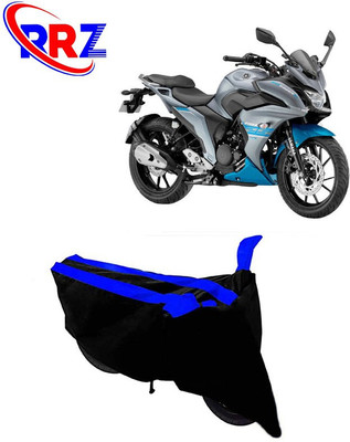 RRZ Waterproof Two Wheeler Cover for Yamaha(Fazer 25, Black, Blue)