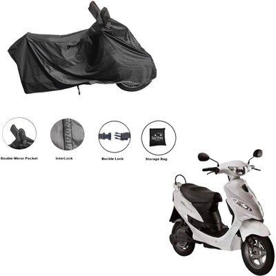 RiderShine Waterproof Two Wheeler Cover for Hero(Electric E-Sprint, Black)
