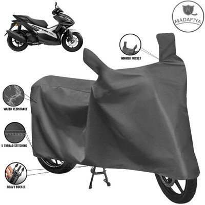 MADAFIYA Waterproof Two Wheeler Cover for Yamaha(Aerox 155 Maxi, Grey)