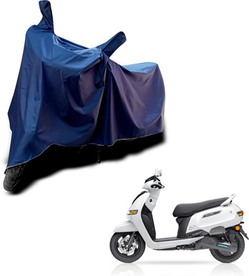 KEDIT Two Wheeler Cover for TVS(iQube Electric, Blue)
