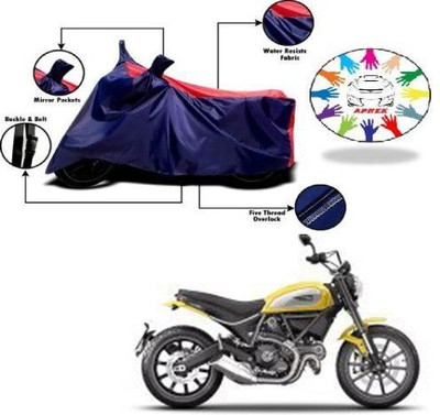 DeepShakshi AUTOMOTIVE Waterproof Two Wheeler Cover for Ducati(Scrambler, Blue, Red)
