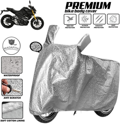 MADAFIYA Two Wheeler Cover for Yamaha(MT 15 New BS6, Silver)