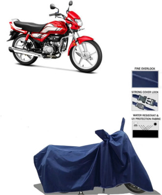 RAQTRO Two Wheeler Cover for Hero(HF Deluxe BS6, Blue)