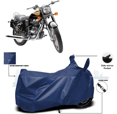 HWSXQAE Waterproof Two Wheeler Cover for Universal For Bike(Classic 350, Blue)