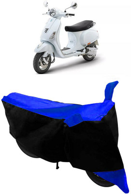 HEMSKAR Two Wheeler Cover for Vespa(ZX 125, Black, Blue)