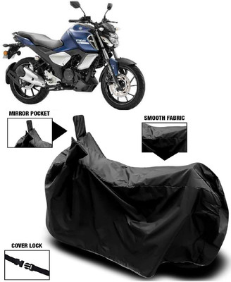 MMSSTAR Waterproof Two Wheeler Cover for Yamaha(FZS-FI, Black)