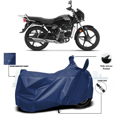HWSXQAE Waterproof Two Wheeler Cover for Hero(Blue)