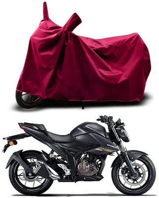 KEDIT Two Wheeler Cover for Suzuki(Gixxer 250, Maroon)