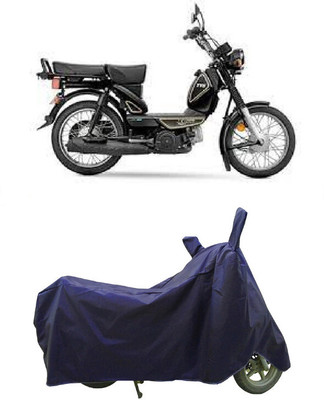 Coxtor Waterproof Two Wheeler Cover for TVS(Heavy Duty, Blue)