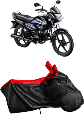 Mdstar Waterproof Two Wheeler Cover for Hero(Splendor NXG, Black, Red)