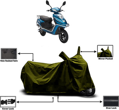 Amexride Two Wheeler Cover for Tunwal(Sport 63 48V, Green)