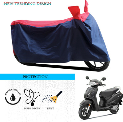 ANTHUB Waterproof Two Wheeler Cover for Honda(Activa 6G, Black, Red)