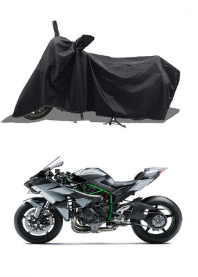 NIRUJI TRADERS Waterproof Two Wheeler Cover for Kawasaki(Ninja H2R, Black)