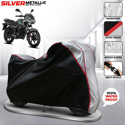 FBC Waterproof Two Wheeler Cover for Bajaj(Pulsar 125, Silver, Multicolor)