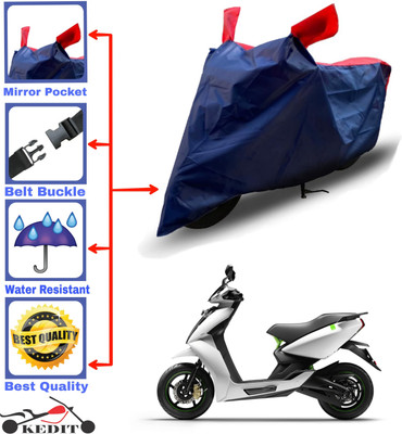 KEDIT Two Wheeler Cover for Ather(450 X, Red, Blue)