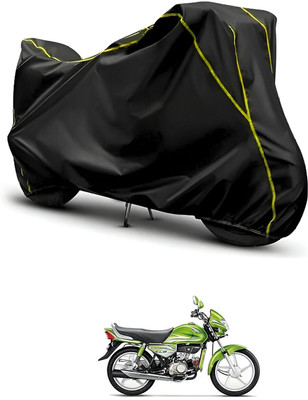 CODOKI Waterproof Two Wheeler Cover for Hero(HF Deluxe Eco, Black, Black)