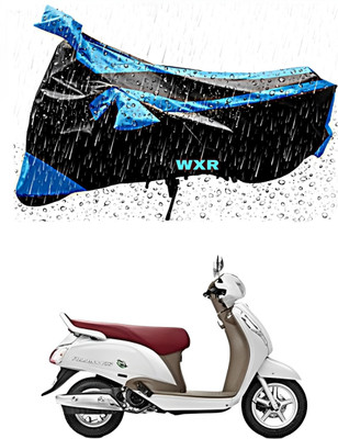 WXR Waterproof Two Wheeler Cover for Suzuki(Access 125, Black, Blue)