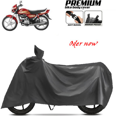 smwzxyu Waterproof Two Wheeler Cover for Bajaj, Hero, Honda, TVS, Ola(Black)