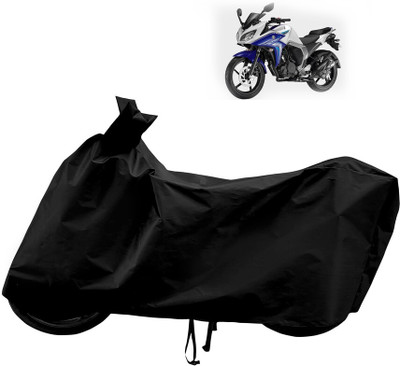 Horseyaart Waterproof Two Wheeler Cover for Yamaha(Fazer, Black)