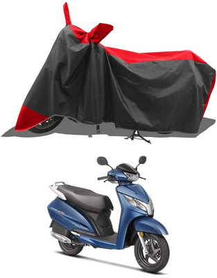 KEDIT Two Wheeler Cover for Honda(Activa 125, Red, Black)