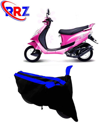 RRZ Waterproof Two Wheeler Cover for Mahindra(Kine, Black, Blue)