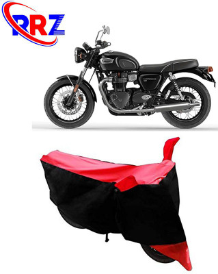 RRZ Waterproof Two Wheeler Cover for Triumph(Bonneville T100, Black, Red)