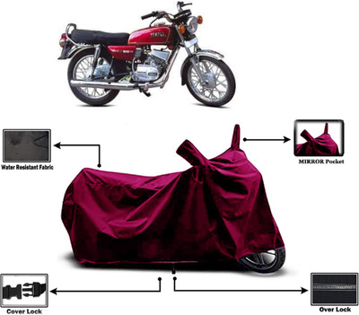 Amexride Two Wheeler Cover for Yamaha(RX 100, Maroon)