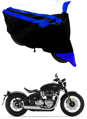 MMSSTAR Waterproof Two Wheeler Cover for Triumph(Bonneville Bobber, Blue, Black)