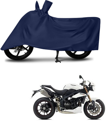 Mdstar Waterproof Two Wheeler Cover for Triumph(Speed Triple, Blue)