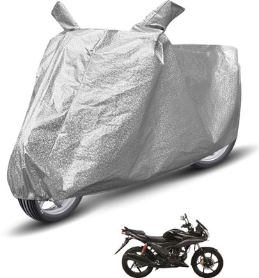 Auto Hub Waterproof Two Wheeler Cover for Honda(CBF Stunner, Silver)