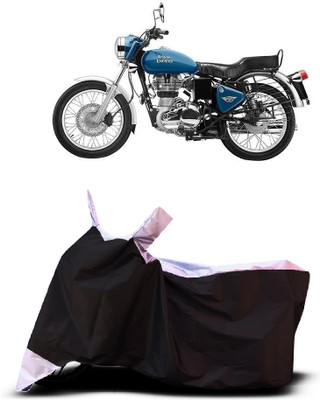 VESMEI Two Wheeler Cover for Royal Enfield(Electra Delux, White)