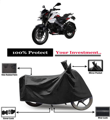 KEDIT Two Wheeler Cover for Bajaj(Pulsar 160 NS DTS-i, Black)
