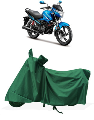 Tricway Two Wheeler Cover for Hero(Glamour i3s BS6, Green)