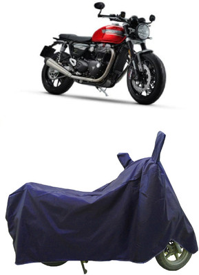 Coxtor Waterproof Two Wheeler Cover for Triumph(Speed Twin BS6, Blue)