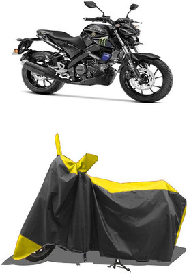 SUGASHRI Waterproof Two Wheeler Cover for Yamaha(MT 15, Yellow, Black)