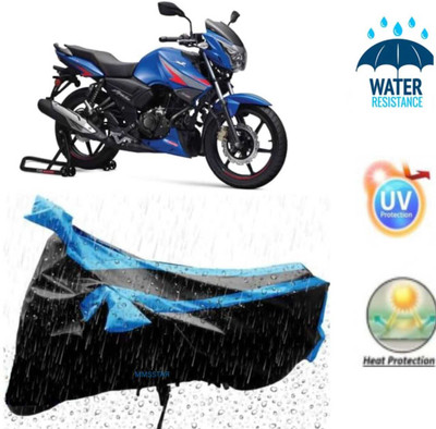 Mdstar Waterproof Two Wheeler Cover for Tunwal(Apache RTR 310 BS6, Black)