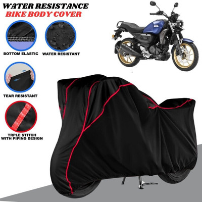 SRP PRODUCT Waterproof Two Wheeler Cover for Yamaha(FZ-X, Black, Red)