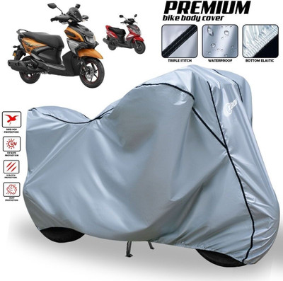 SThanaveX Waterproof Two Wheeler Cover for Yamaha(Ray ZR, Silver, Black)