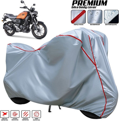 AutoGalaxy Two Wheeler Cover for Yamaha(FZ-X, Silver, Red, Multicolor)
