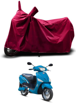 KEDIT Two Wheeler Cover for Ampere(Magnus BS6, Maroon)