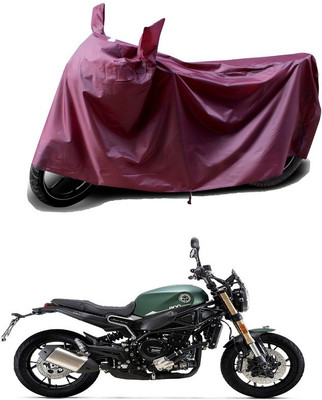 THE REAL ARV Waterproof Two Wheeler Cover for Benelli(Leoncino 800, Maroon)