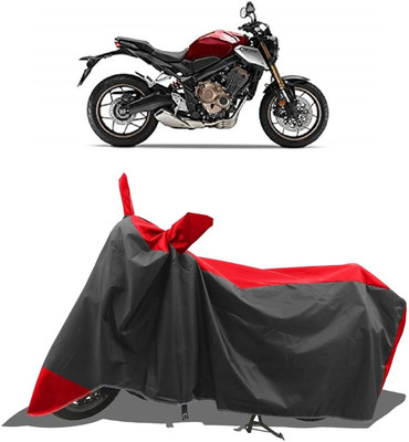 KEDIT Two Wheeler Cover for Honda(CBR 600 RR, Red, Black)