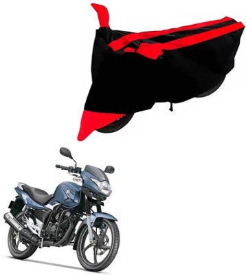 DeepShakshi AUTOMOTIVE Two Wheeler Cover for Suzuki(GS 150R, Black, Red)